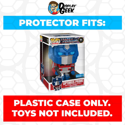 Pop Protector for 10 inch Optimus Prime #71 Jumbo Funko Pop - PPG Pop Protector Guide Search Created by Display Geek