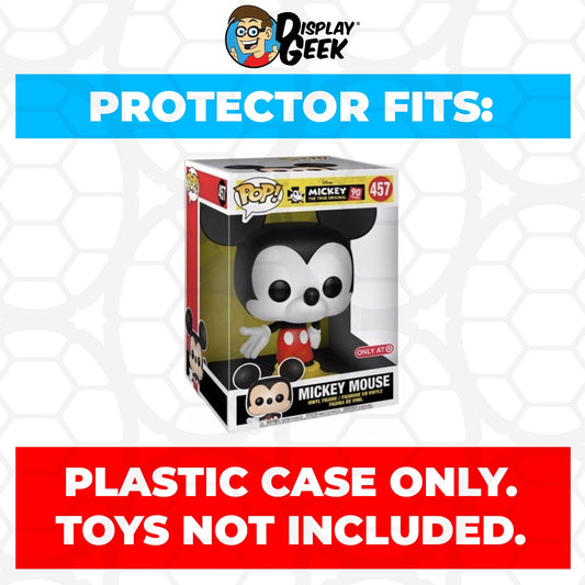 Pop Protector for 10 inch Mickey Mouse Classic Color #457 Jumbo Funko Pop - PPG Pop Protector Guide Search Created by Display Geek