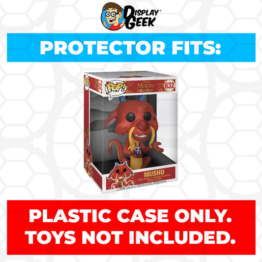 Pop Protector for 10 inch Mushu with Cricket #632 Jumbo Funko Pop - PPG Pop Protector Guide Search Created by Display Geek