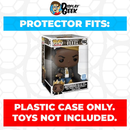 Pop Protector for 10 inch Notorious BIG with Crown #162 Jumbo Funko Pop - PPG Pop Protector Guide Search Created by Display Geek