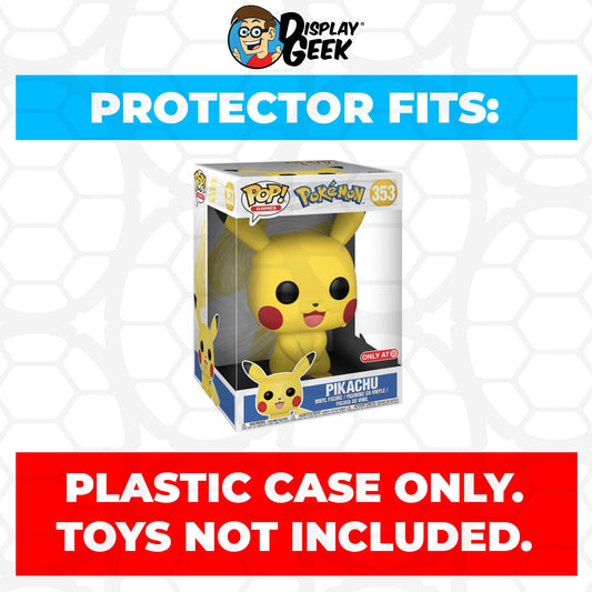 Pop Protector for 10 inch Pikachu #353 Jumbo Funko Pop - PPG Pop Protector Guide Search Created by Display Geek