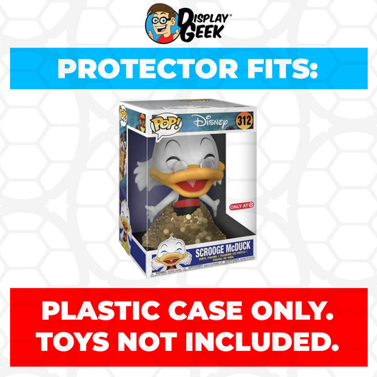 Pop Protector for 10 inch Scrooge McDuck Swimming in Gold #312 Jumbo Funko Pop - PPG Pop Protector Guide Search Created by Display Geek