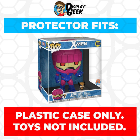 Pop Protector for 10 inch Sentinel with Wolverine #1054 Jumbo Funko Pop - PPG Pop Protector Guide Search Created by Display Geek