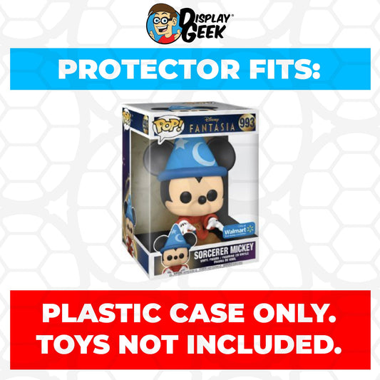 Pop Protector for 10 inch Sorcerer Mickey #993 Jumbo Funko Pop - PPG Pop Protector Guide Search Created by Display Geek