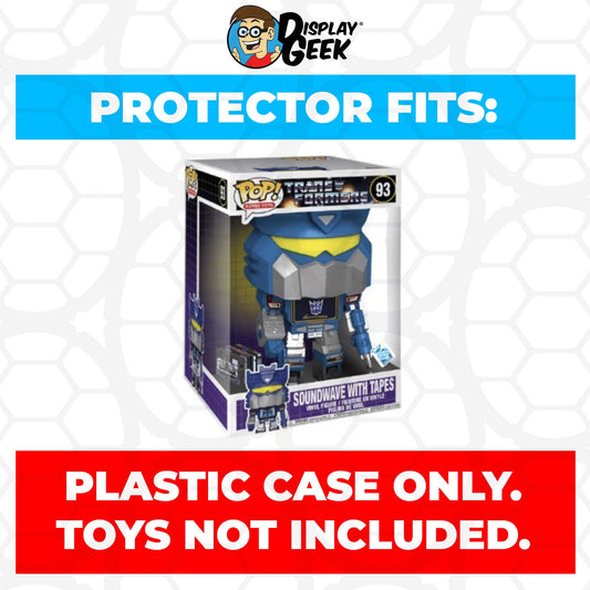 Pop Protector for 10 inch Soundwave with Tapes #93 Jumbo Funko Pop - PPG Pop Protector Guide Search Created by Display Geek