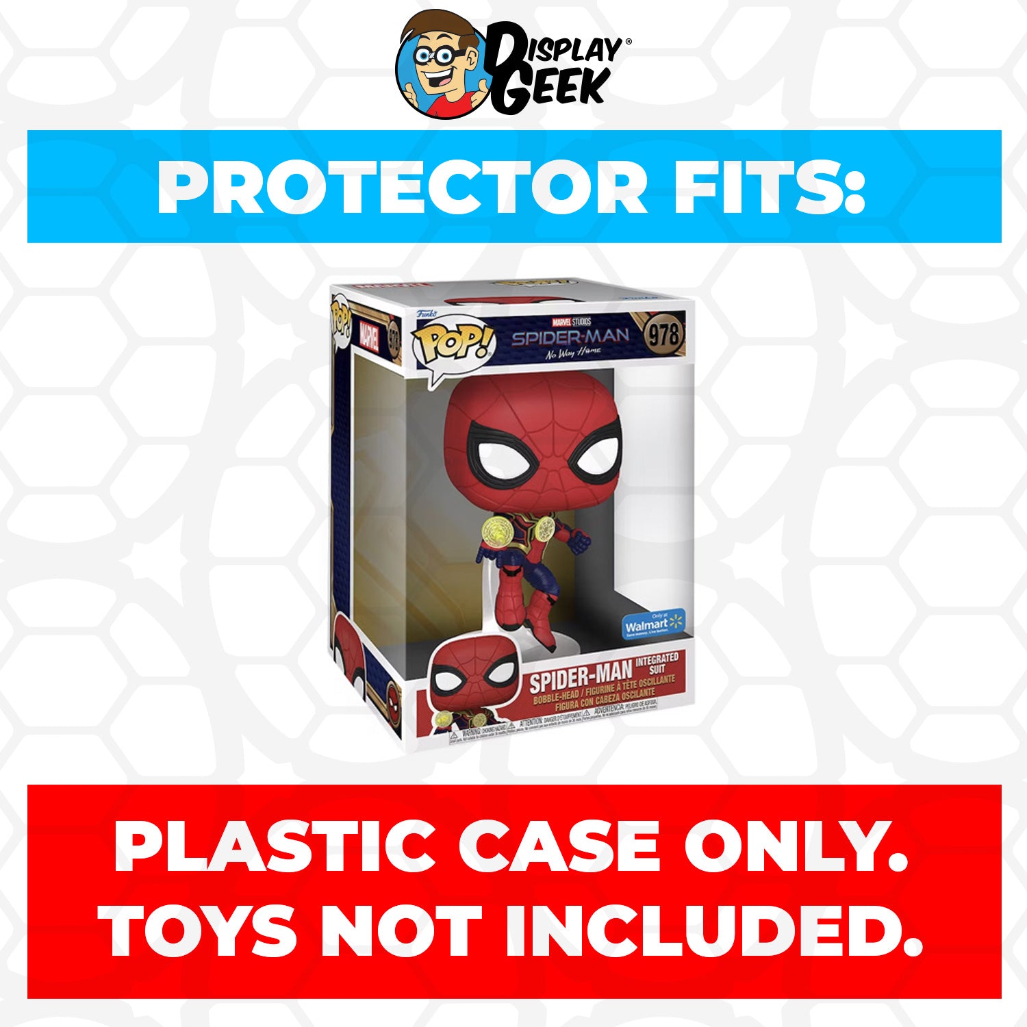 Pop Protector for 10 inch Spider-Man Integrated Suit #978 Jumbo Funko Pop - PPG Pop Protector Guide Search Created by Display Geek