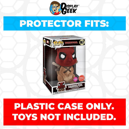 Pop Protector for 10 inch Squirrelpool Flocked #967 Jumbo Funko Pop - PPG Pop Protector Guide Search Created by Display Geek