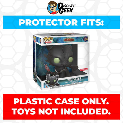 Pop Protector for 10 inch Toothless #686 Jumbo Funko Pop - PPG Pop Protector Guide Search Created by Display Geek