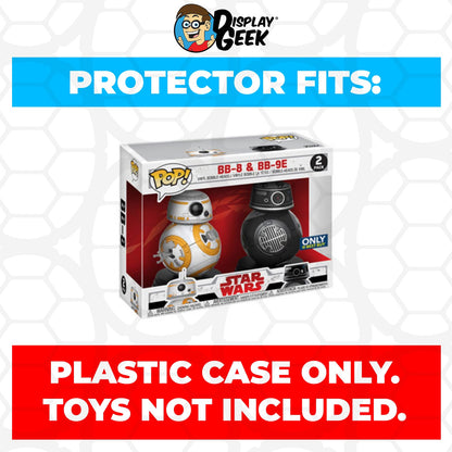 Pop Protector for 2 Pack BB-8 & BB-9E Funko Pop - PPG Pop Protector Guide Search Created by Display Geek