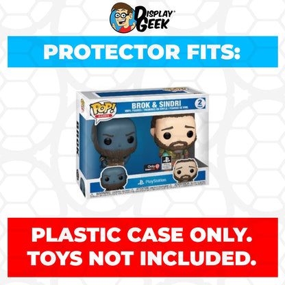 Pop Protector for 2 Pack Brok & Sindri Funko Pop - PPG Pop Protector Guide Search Created by Display Geek