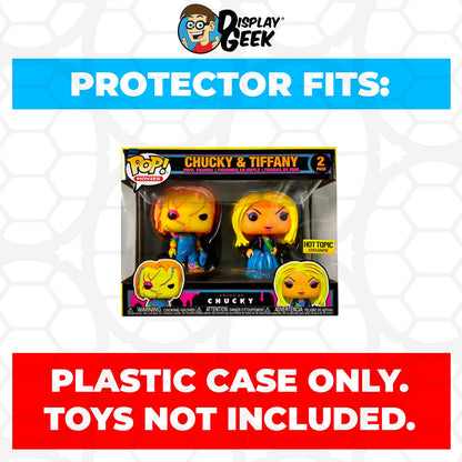 Pop Protector for 2 Pack Chucky & Tiffany Blacklight Funko Pop - PPG Pop Protector Guide Search Created by Display Geek