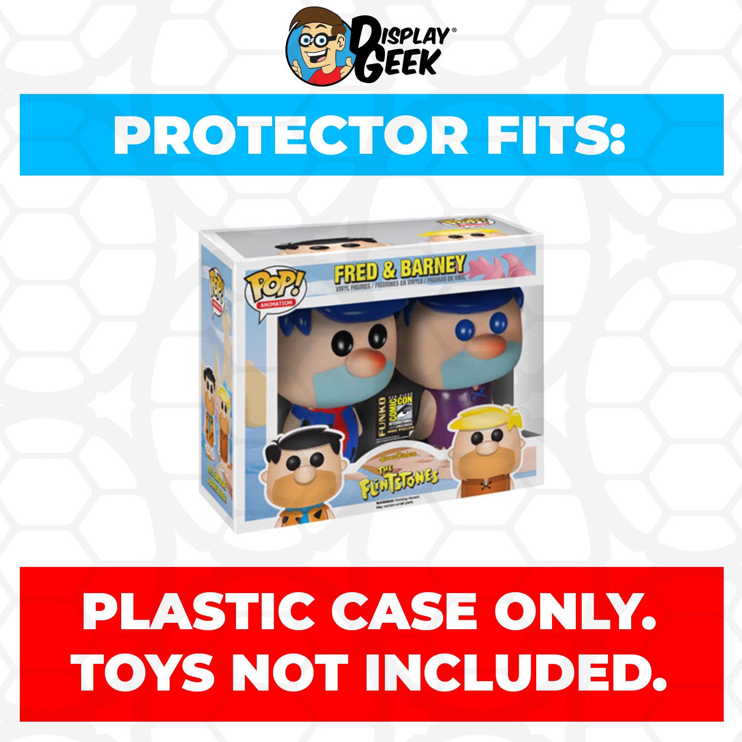 Pop Protector for 2 Pack Fred & Barney Blue Hair SDCC Funko Pop - PPG Pop Protector Guide Search Created by Display Geek