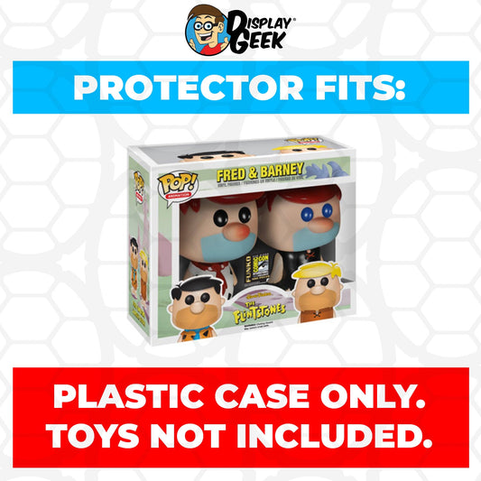 Pop Protector for 2 Pack Fred & Barney Red Hair SDCC Funko Pop - PPG Pop Protector Guide Search Created by Display Geek