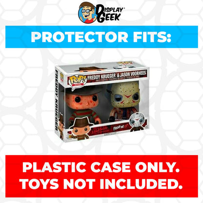 Pop Protector for 2 Pack Freddy Krueger & Jason Voorhees Funko Pop - PPG Pop Protector Guide Search Created by Display Geek