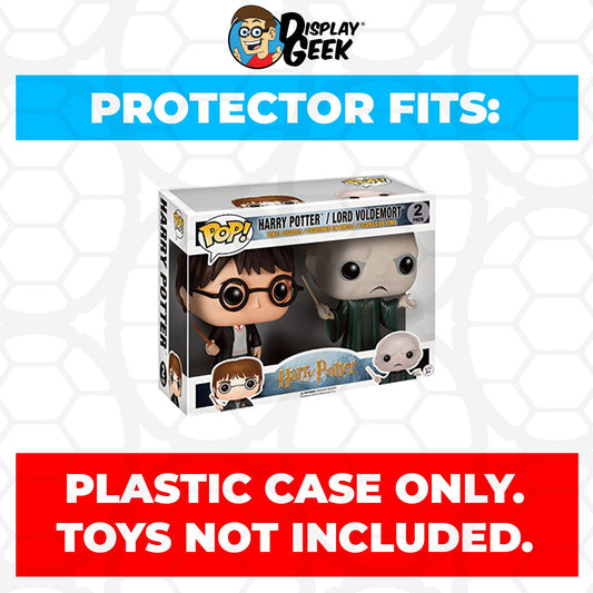 Pop Protector for 2 Pack Harry Potter & Lord Voldemort Funko Pop - PPG Pop Protector Guide Search Created by Display Geek