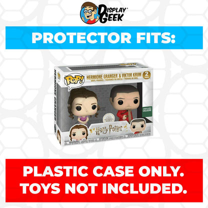 Pop Protector for 2 Pack Hermione Granger & Viktor Krum Funko Pop - PPG Pop Protector Guide Search Created by Display Geek