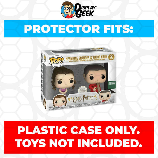 Pop Protector for 2 Pack Hermione Granger & Viktor Krum Funko Pop - PPG Pop Protector Guide Search Created by Display Geek