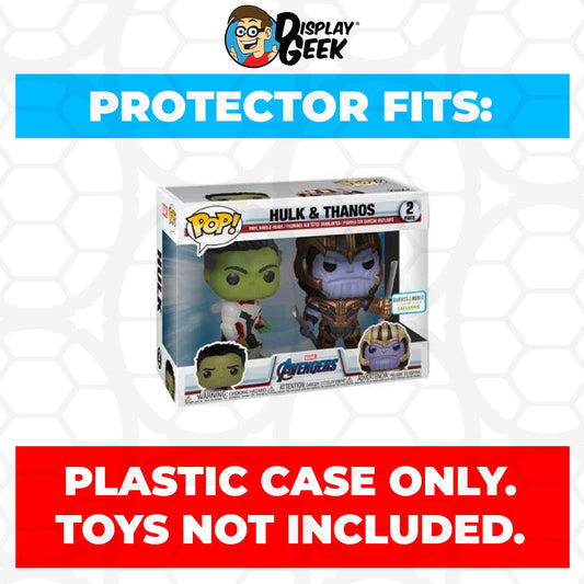 Pop Protector for 2 Pack Hulk & Thanos Funko Pop - PPG Pop Protector Guide Search Created by Display Geek