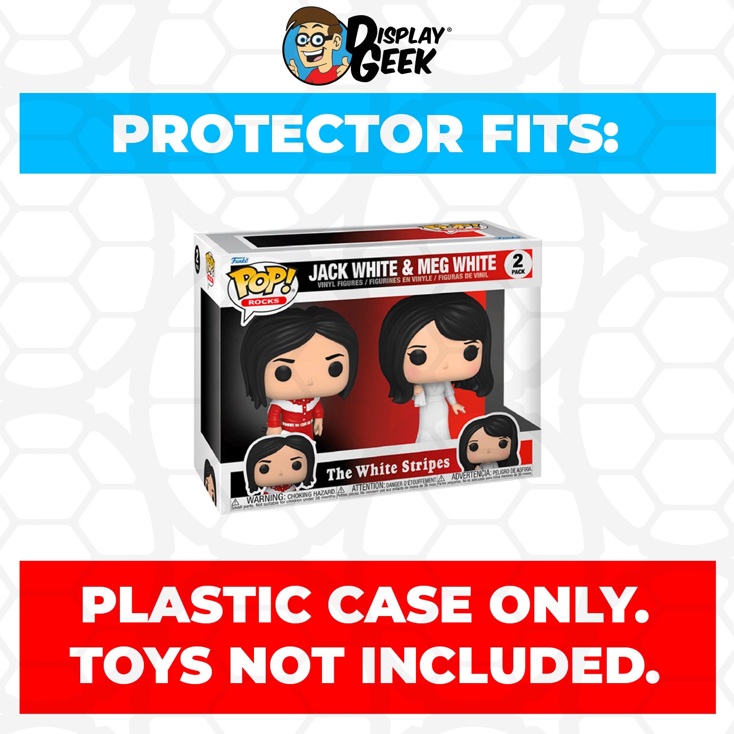 Pop Protector for 2 Pack Jack White & Meg White Funko Pop - PPG Pop Protector Guide Search Created by Display Geek