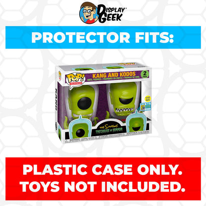 Pop Protector for 2 Pack Kang & Kodos Glow SDCC Funko Pop - PPG Pop Protector Guide Search Created by Display Geek