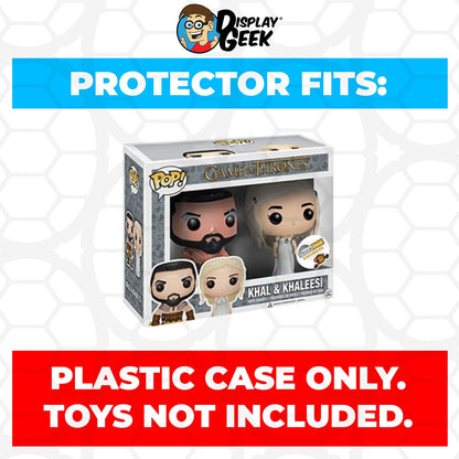 Pop Protector for 2 Pack Khal & Khaleesi Funko Pop - PPG Pop Protector Guide Search Created by Display Geek