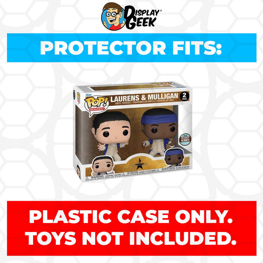 Pop Protector for 2 Pack Hamilton Laurens & Mulligan Funko Pop - PPG Pop Protector Guide Search Created by Display Geek