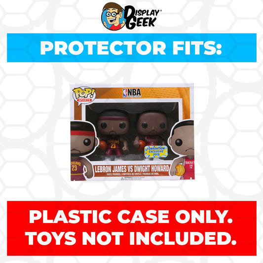 Pop Protector for 2 Pack LeBron James vs Dwight Howard Funko Pop - PPG Pop Protector Guide Search Created by Display Geek