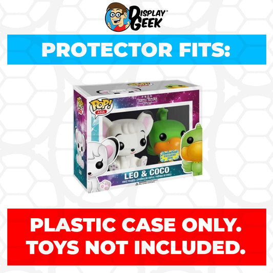 Pop Protector for 2 Pack Leo & Coco Flocked Funko Pop - PPG Pop Protector Guide Search Created by Display Geek