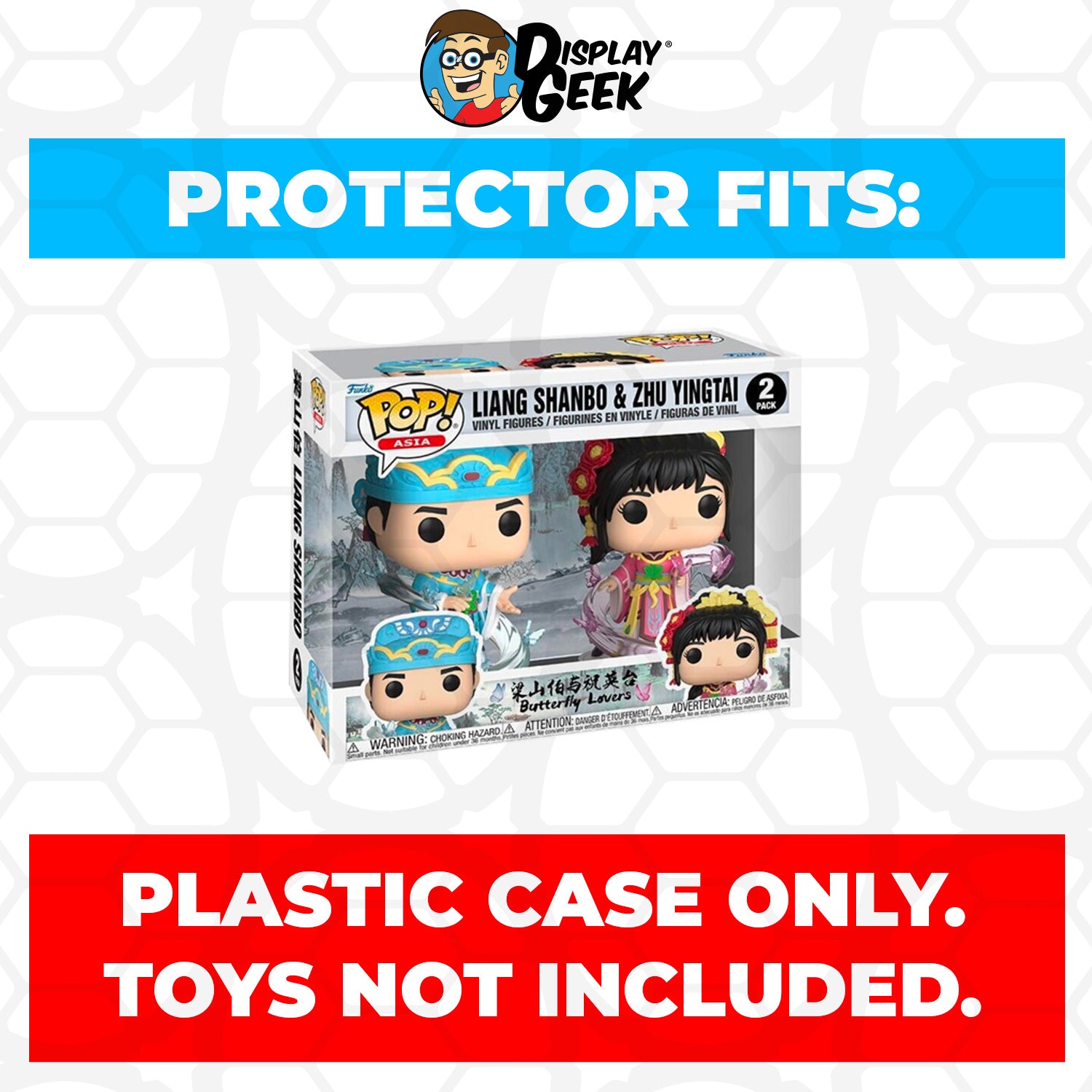 Pop Protector for 2 Pack Liang Shanbo & Zhu Yingtai Funko Pop - PPG Pop Protector Guide Search Created by Display Geek