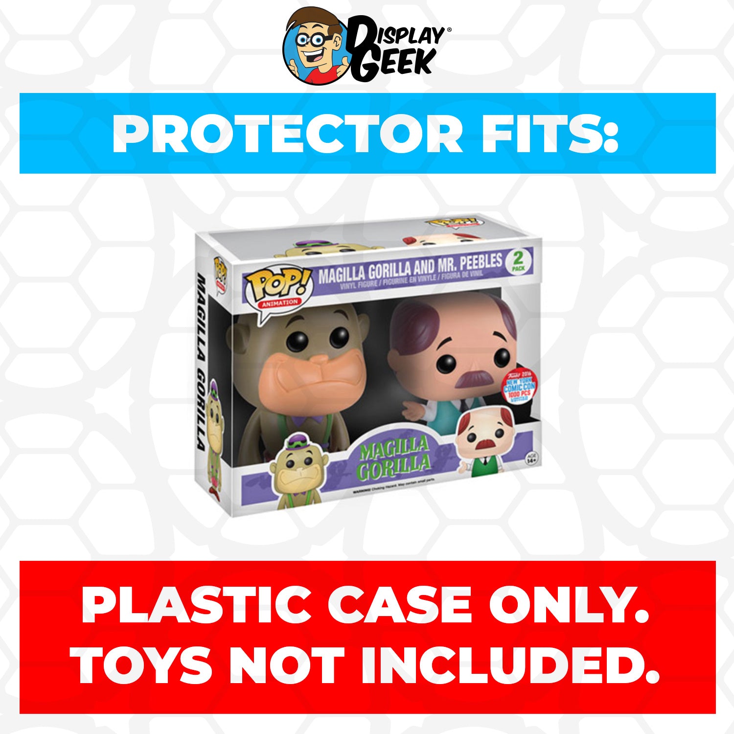 Pop Protector for 2 Pack Magilla Gorilla & Mr. Peebles NYCC Funko Pop - PPG Pop Protector Guide Search Created by Display Geek