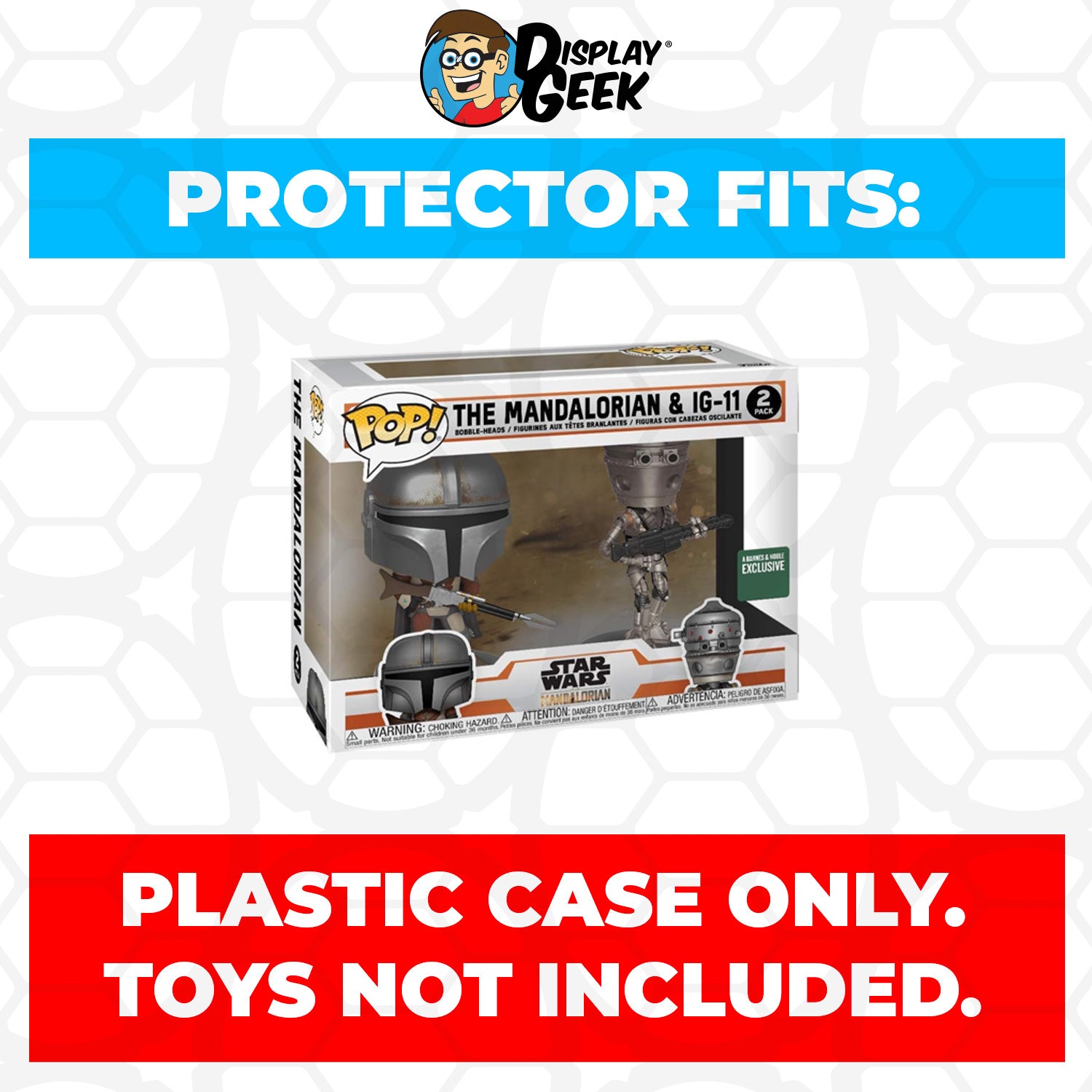 Pop Protector for 2 Pack The Mandalorian & IG-11 Funko Pop - PPG Pop Protector Guide Search Created by Display Geek