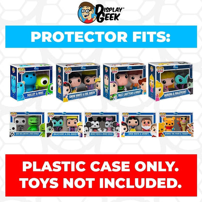 Pop Protector for 2 Pack Mini Snow White & Grumpy #02 Funko Pop - PPG Pop Protector Guide Search Created by Display Geek