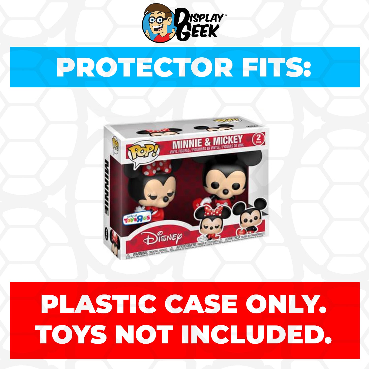 Pop Protector for 2 Pack Minnie & Mickey Valentine Funko Pop - PPG Pop Protector Guide Search Created by Display Geek