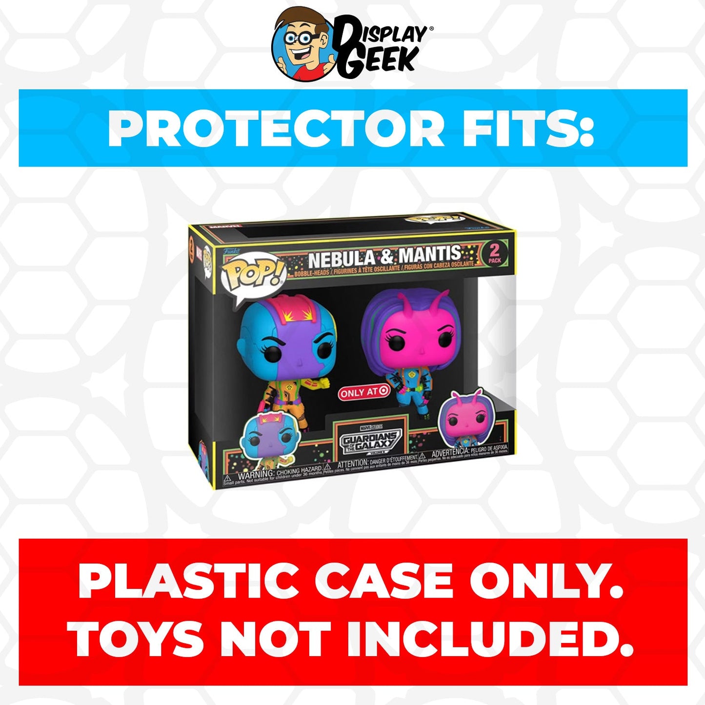 Pop Protector for 2 Pack Nebula & Mantis Blacklight Funko Pop - PPG Pop Protector Guide Search Created by Display Geek