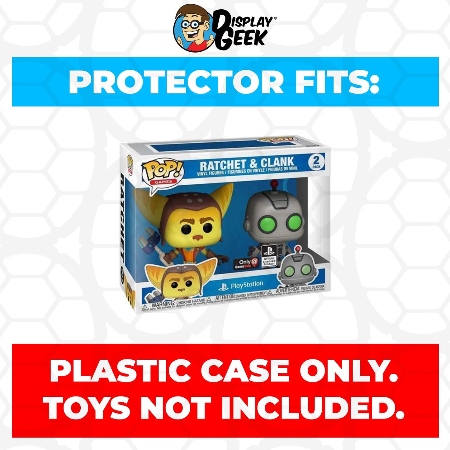 Pop Protector for 2 Pack Ratchet & Clank Funko Pop - PPG Pop Protector Guide Search Created by Display Geek