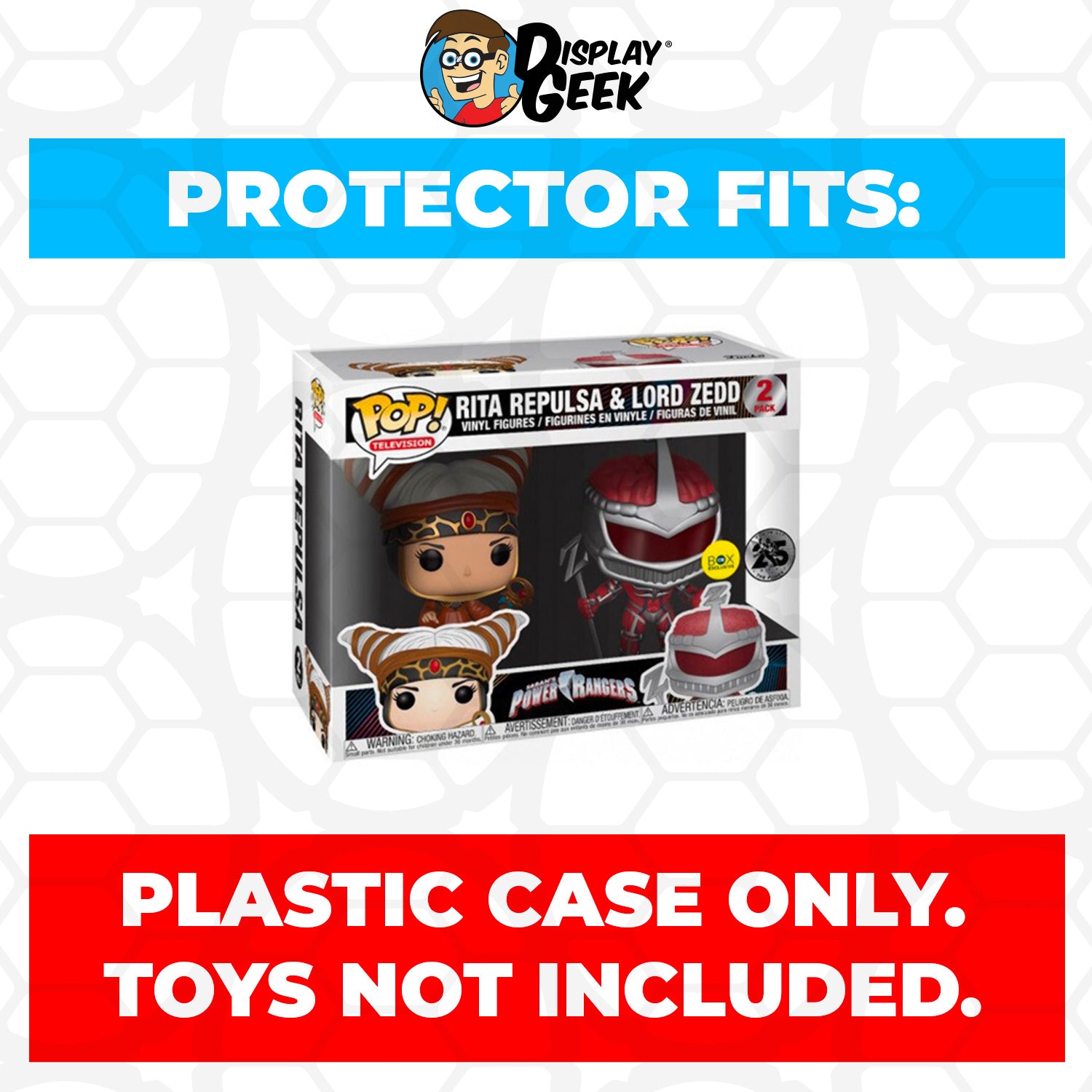 Pop Protector for 2 Pack Rita Repulsa & Lord Zedd Funko Pop - PPG Pop Protector Guide Search Created by Display Geek