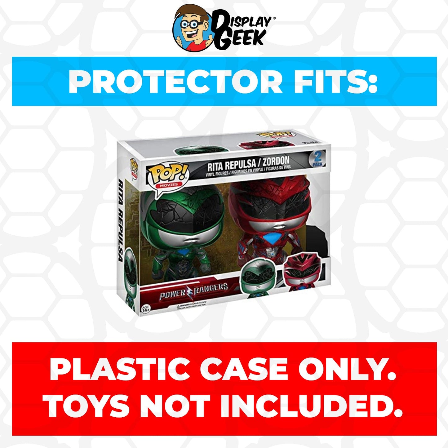 Pop Protector for 2 Pack Rita Repulsa & Zordon Funko Pop - PPG Pop Protector Guide Search Created by Display Geek