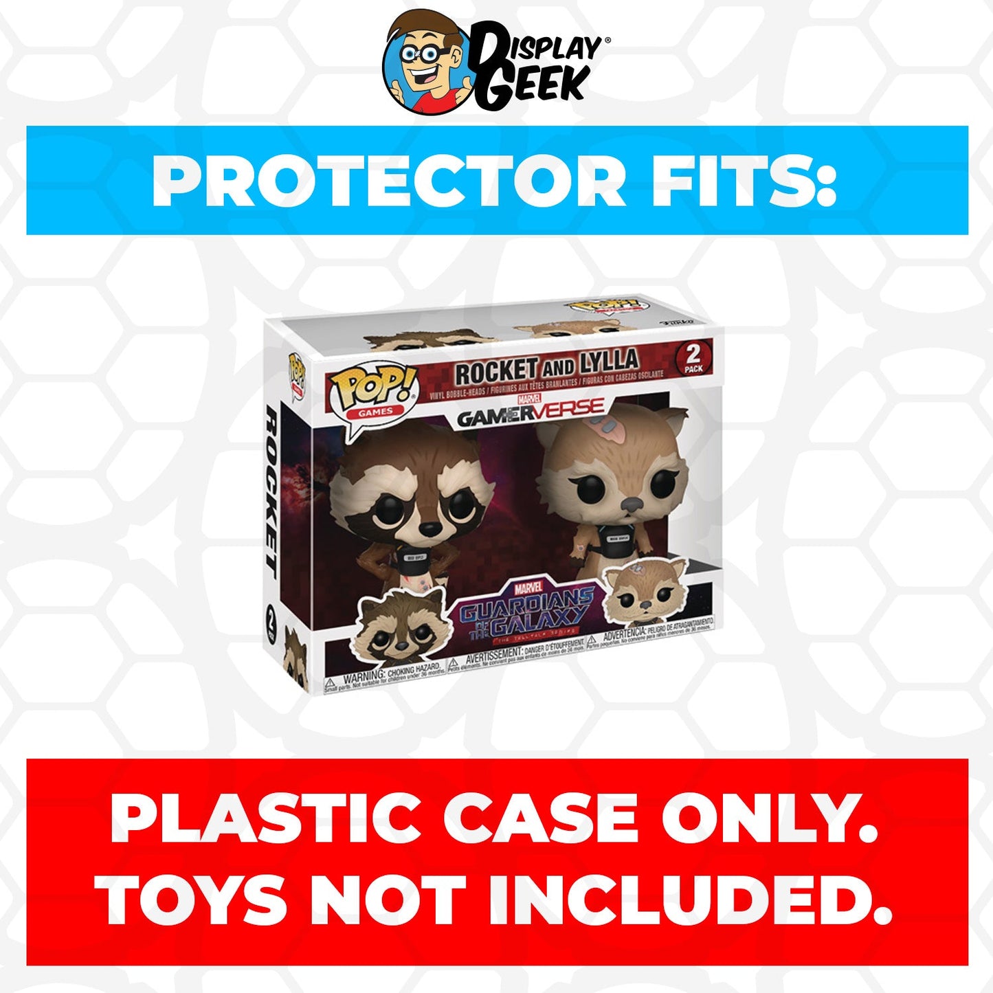 Pop Protector for 2 Pack Rocket and Lylla Funko Pop - PPG Pop Protector Guide Search Created by Display Geek