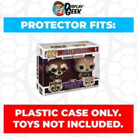 Pop Protector for 2 Pack Rocket and Lylla Funko Pop - PPG Pop Protector Guide Search Created by Display Geek