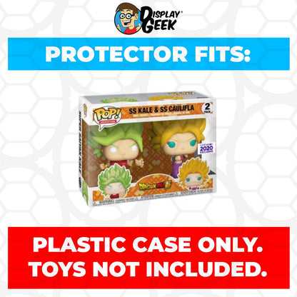 Pop Protector for 2 Pack SS Kale & SS Caulifla Funko Pop - PPG Pop Protector Guide Search Created by Display Geek