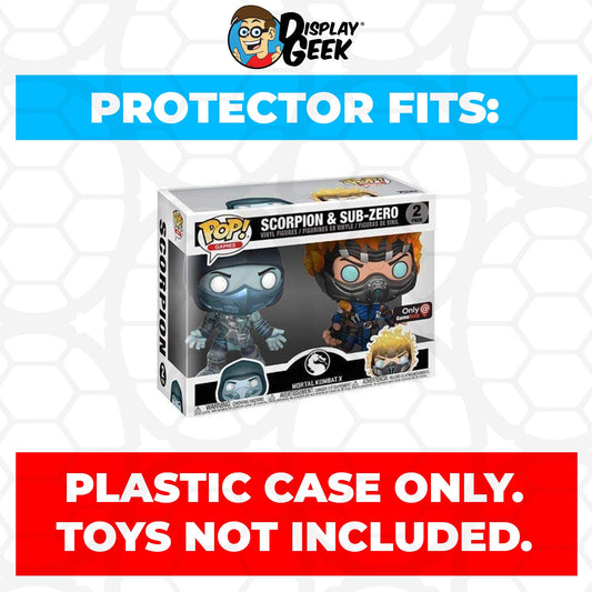 Pop Protector for 2 Pack Scorpion & Sub-Zero Funko Pop - PPG Pop Protector Guide Search Created by Display Geek