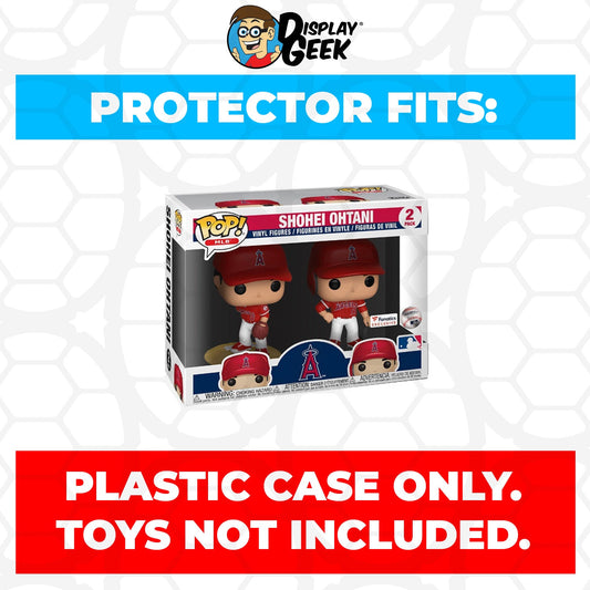 Pop Protector for 2 Pack Shohei Ohtani Alternate Uniform Funko Pop - PPG Pop Protector Guide Search Created by Display Geek