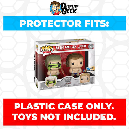 Pop Protector for 2 Pack Sting and Lex Luger Funko Pop - PPG Pop Protector Guide Search Created by Display Geek