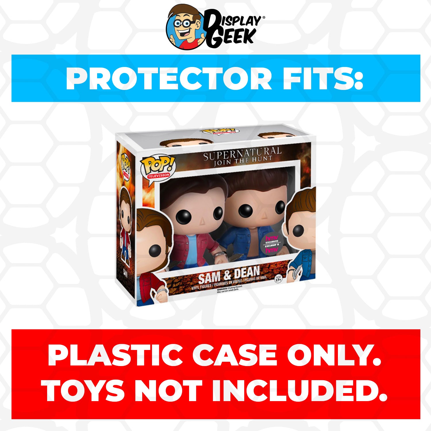 Pop Protector for 2 Pack Supernatural Sam & Dean Funko Pop - PPG Pop Protector Guide Search Created by Display Geek