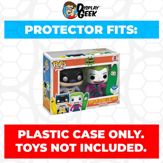 Pop Protector for 2 Pack Surf's Up Batman & the Joker 1966 Funko Pop - PPG Pop Protector Guide Search Created by Display Geek