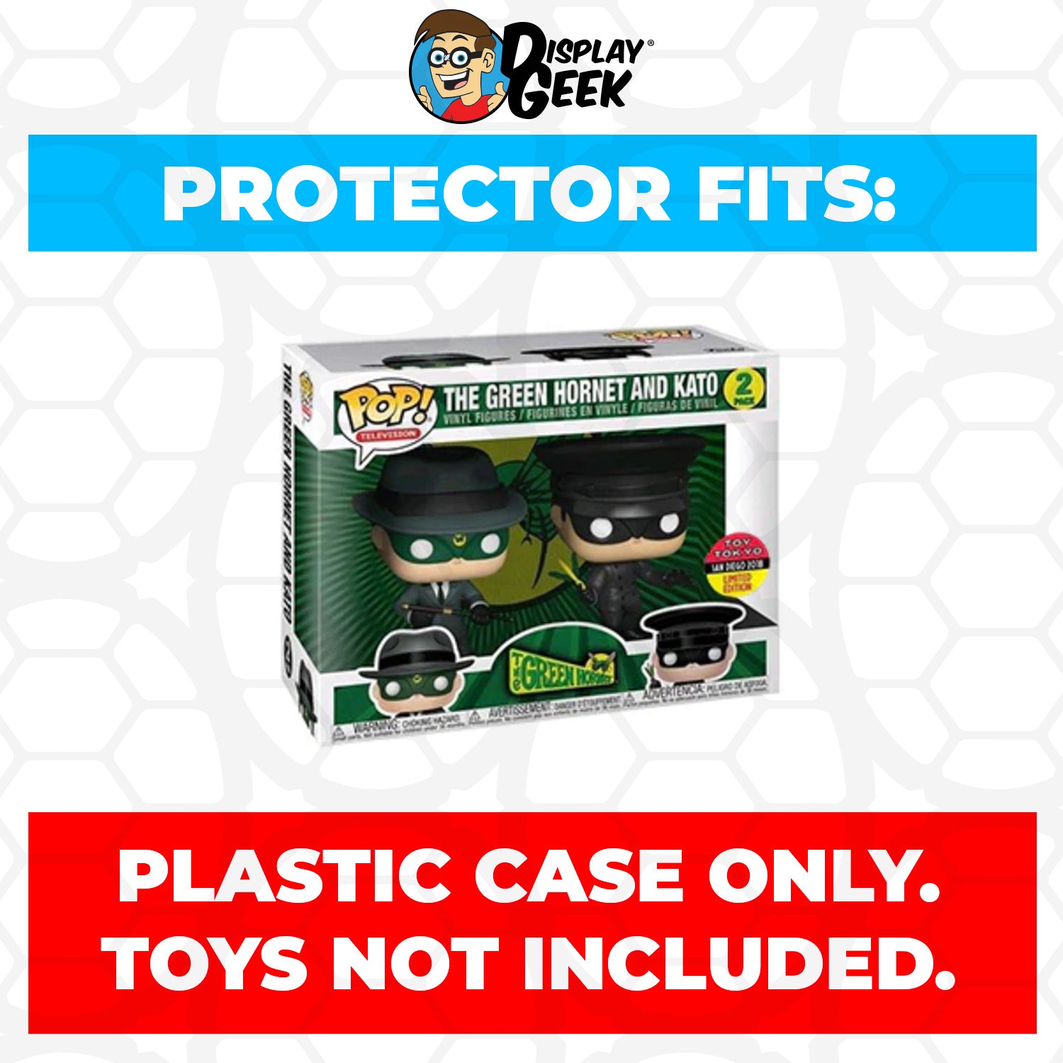 Pop Protector for 2 Pack The Green Hornet & Kato SDCC Funko Pop - PPG Pop Protector Guide Search Created by Display Geek