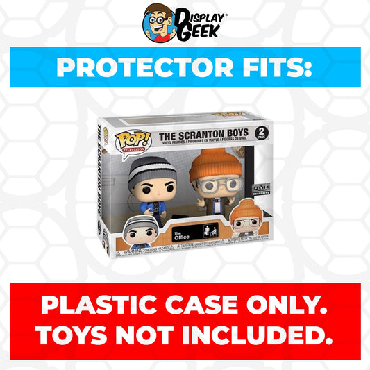 Pop Protector for 2 Pack The Scranton Boys Funko Pop - PPG Pop Protector Guide Search Created by Display Geek