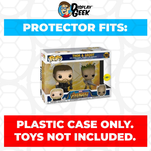 Pop Protector for 2 Pack Thor & Groot Funko Pop - PPG Pop Protector Guide Search Created by Display Geek