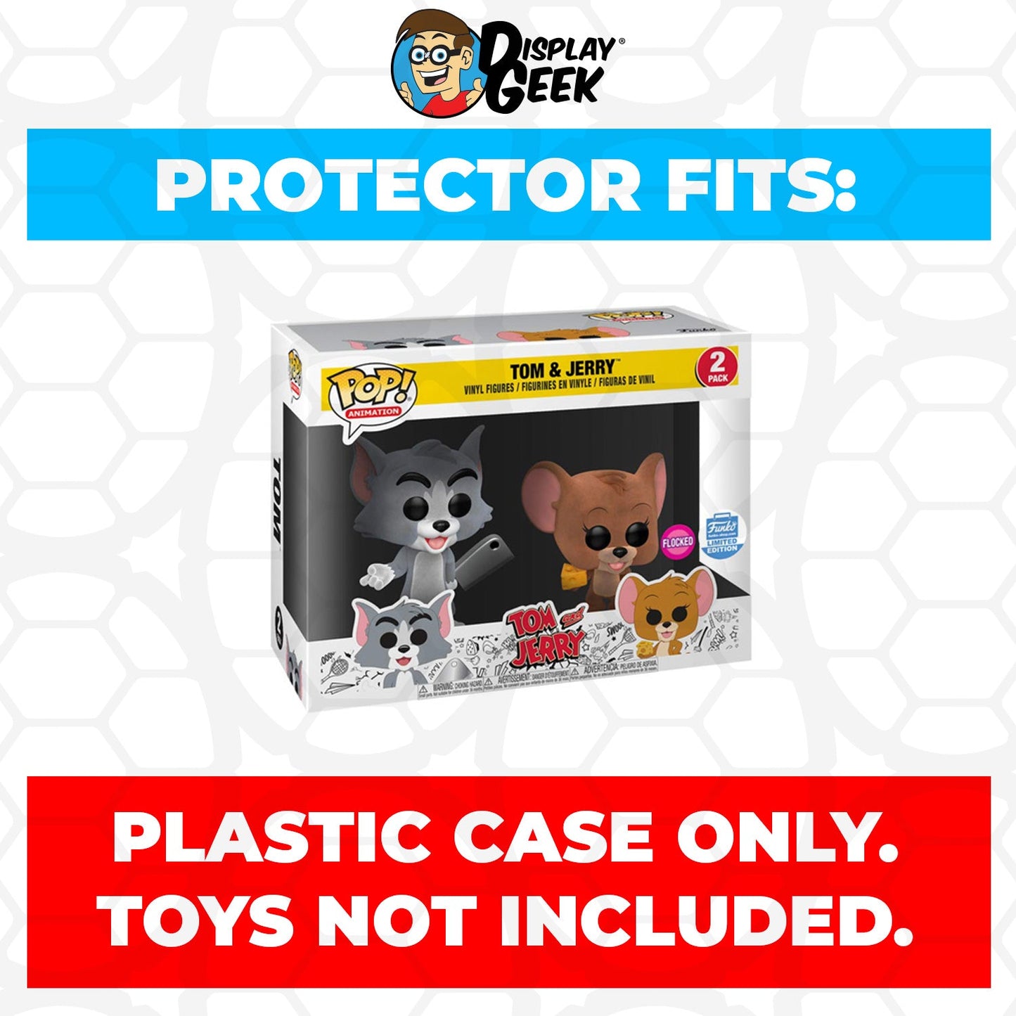 Pop Protector for 2 Pack Tom & Jerry Flocked Funko Pop - PPG Pop Protector Guide Search Created by Display Geek