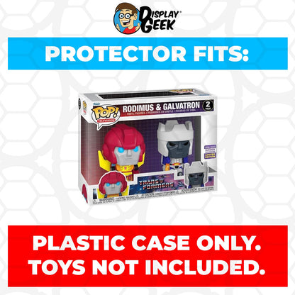 Pop Protector for 2 Pack Rodimus & Galvatron SDCC Funko Pop - PPG Pop Protector Guide Search Created by Display Geek